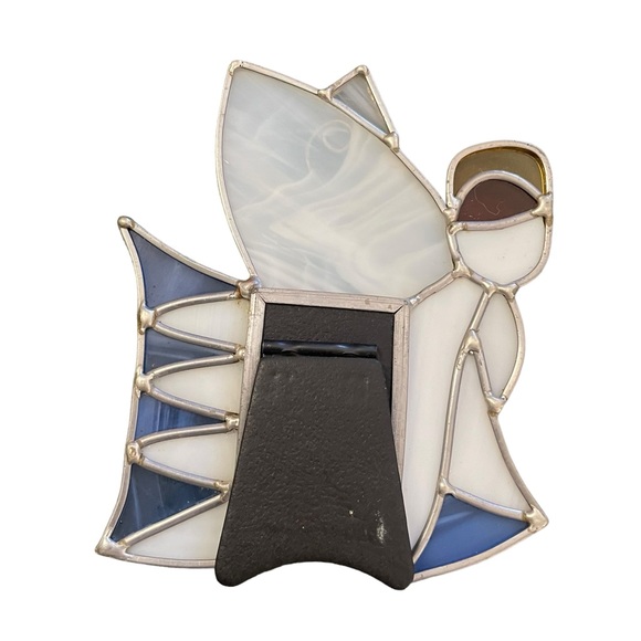 Malden Homemade Stained Glass Angel Photo Frame NEW - Picture 3 of 6